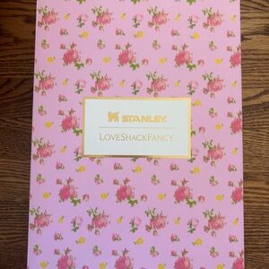 LoveShackFancy Pink and Green Floral Tumbler Box